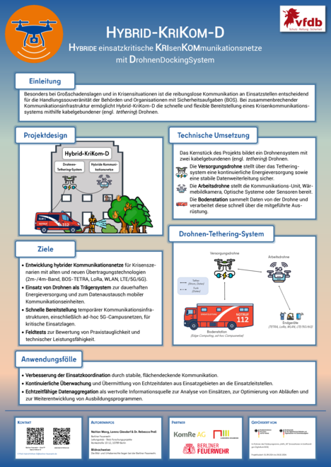 Poster des Projekts Hybrid-KriKom-D