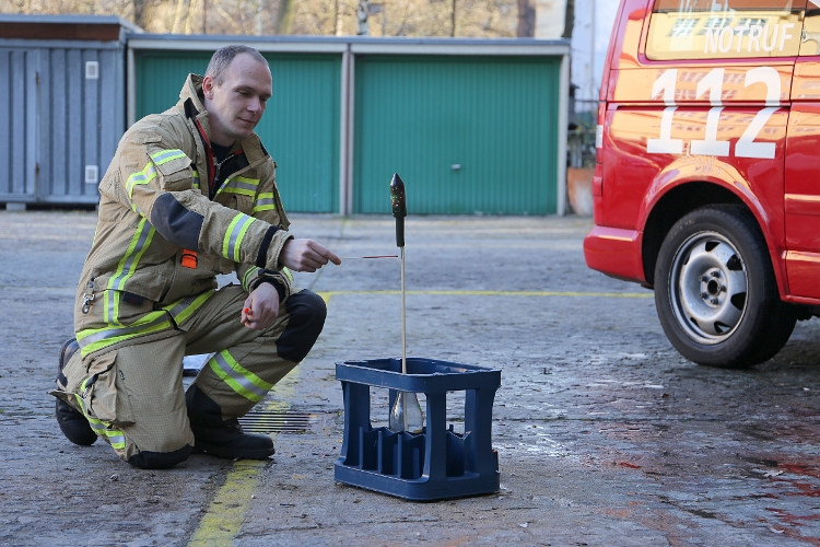 Demonstration Feuerwerkskörper