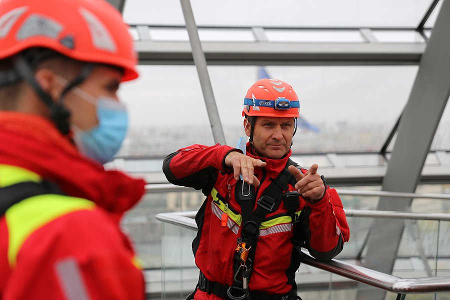 Briefing der Höhenretter