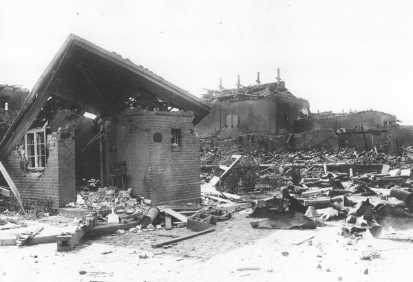Trümmer an der Einsatzstelle