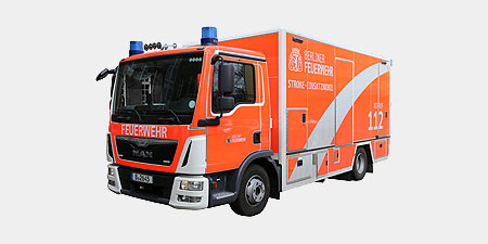 Abbildung Stroke-Einsatz-Mobil<br>Besatzung von EB E 7 RD Flex