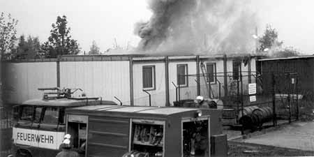 Symbolbild 1982: Flash-Over bei Brand an der Charité