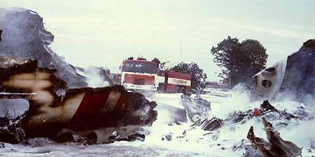 Symbolbild 1989: Flugzeugabsturz in Schönefeld