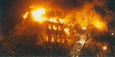 Symbolbild 1989: Hotelbrand
