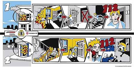 Symbolbild Verhalten im Brandfall
