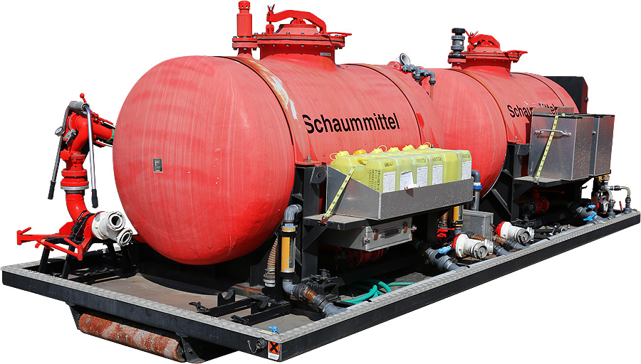Abrollbehälter Schaummittel