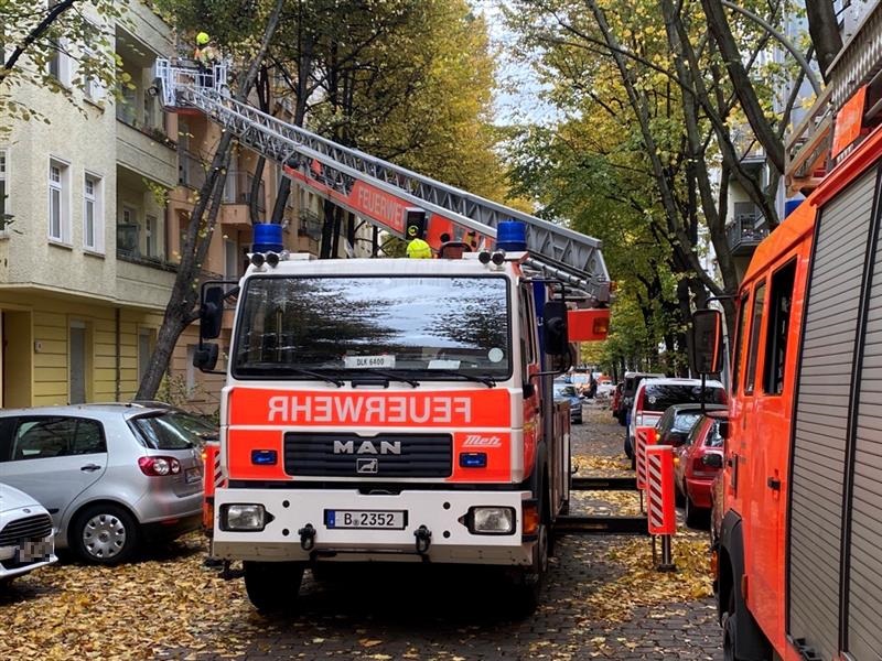 Einsatzstelle Finowstraße in Pankow