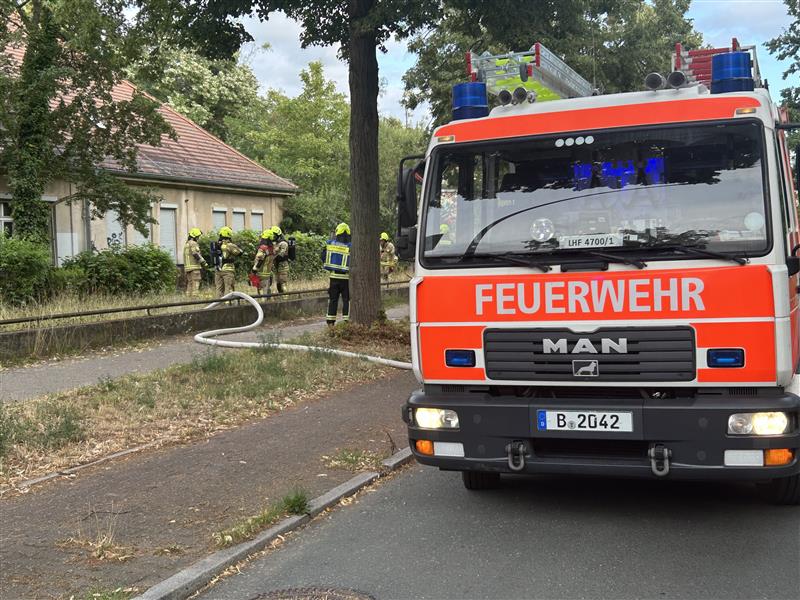 Einsatzkräfte an der Malteserstr.