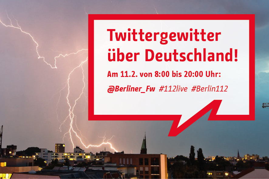 Blitz am Himmel über Berlin