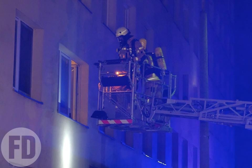 Personenrettung über die Drehleiter