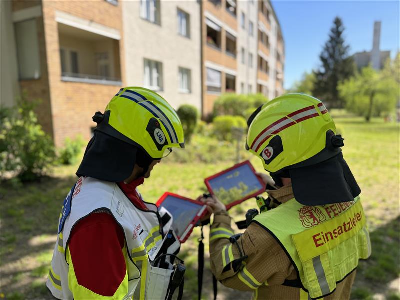 Lagebesprechung der Führungskräfte