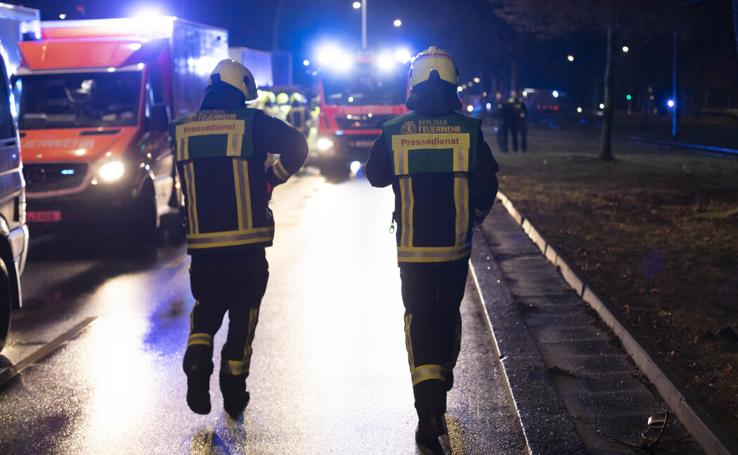 Zwei Pressedienste an einer Einsatzstelle